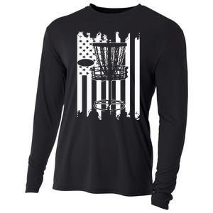 Disc Golf Usa Flag Cooling Performance Long Sleeve Crew