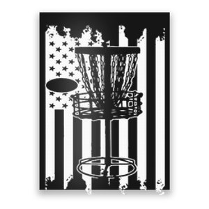 Disc Golf Usa Flag Poster