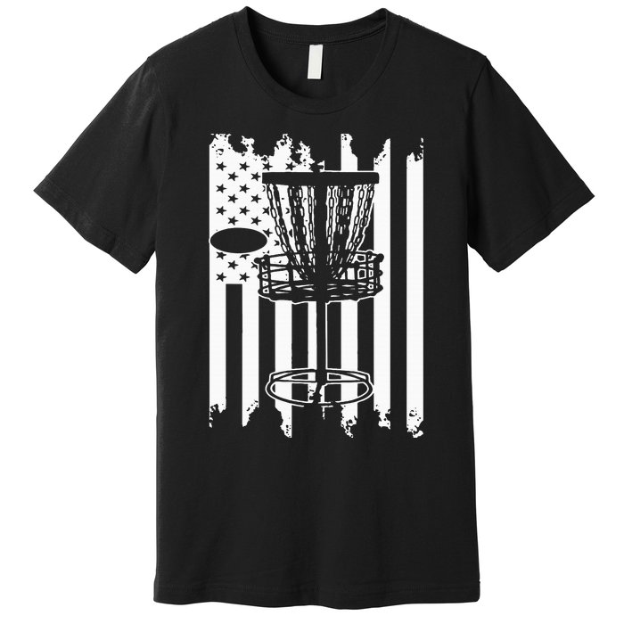 Disc Golf Usa Flag Premium T-Shirt