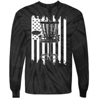 Disc Golf Usa Flag Tie-Dye Long Sleeve Shirt