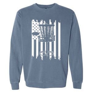 Disc Golf Usa Flag Garment-Dyed Sweatshirt