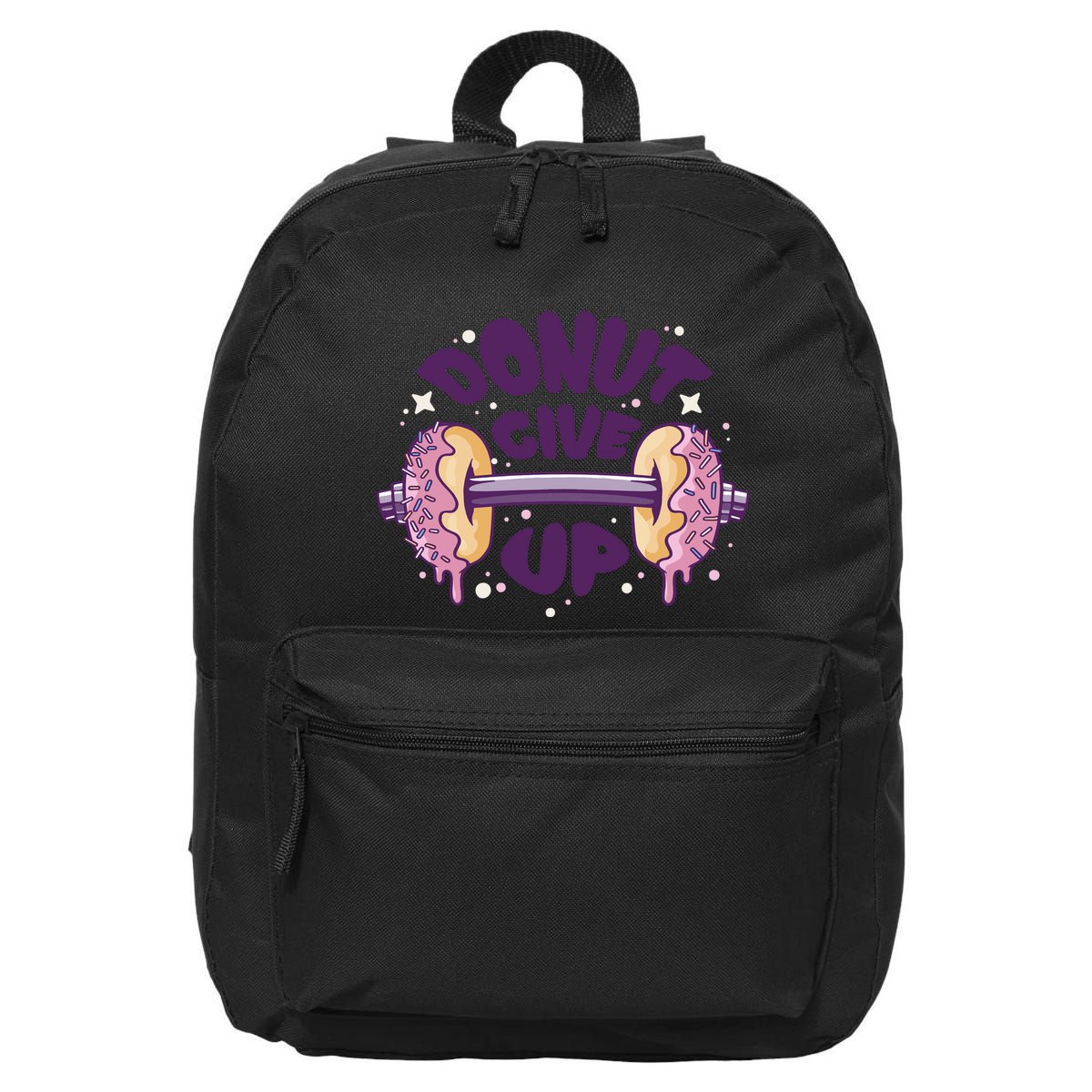 Donut Give Up Weightlifting Fitness Funny 16 in Basic Backpack