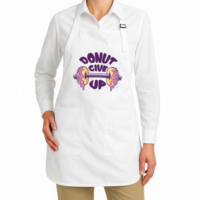 Donut Give Up Weightlifting Fitness Funny Apron