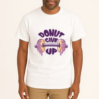 Donut Give Up Weightlifting Fitness Funny Tall T-Shirt