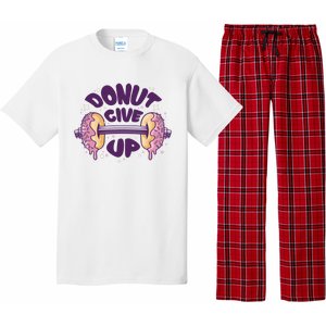 Donut Give Up Weightlifting Fitness Funny Pajama Set