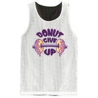 Donut Give Up Weightlifting Fitness Funny Mesh Reversible Basketball Jersey Tank