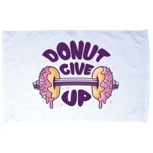 Donut Give Up Weightlifting Fitness Funny Microfiber Hand Towel