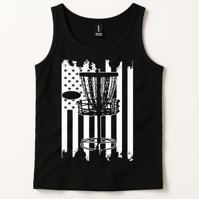 Disc Golf Usa Flag Tank Top