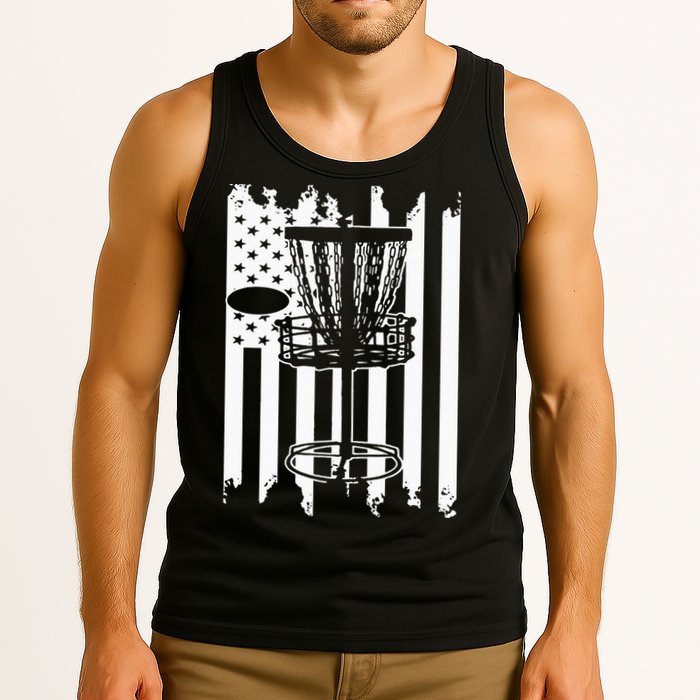 Disc Golf Usa Flag Tank Top
