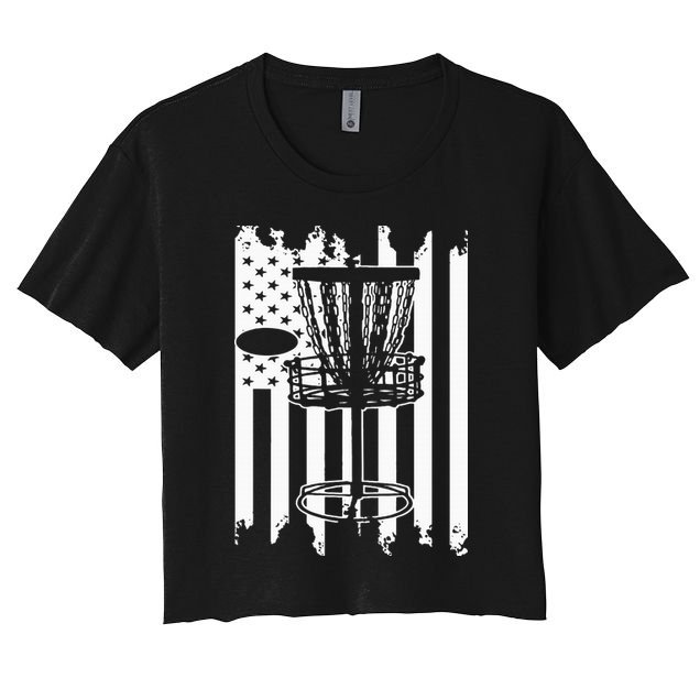 Disc Golf Usa Flag Crop Top