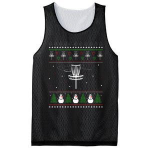 Disc Golf Ugly Christmas Sweater Pajama Mesh Reversible Basketball Jersey Tank