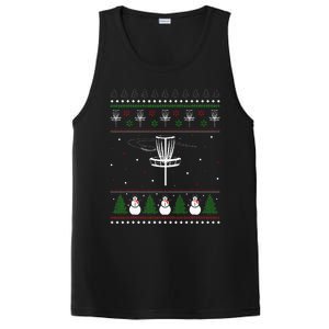 Disc Golf Ugly Christmas Sweater Pajama PosiCharge Competitor Tank