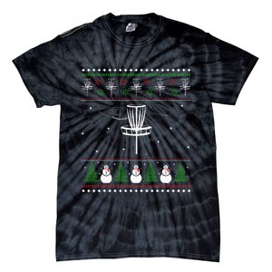 Disc Golf Ugly Christmas Sweater Pajama Tie-Dye T-Shirt