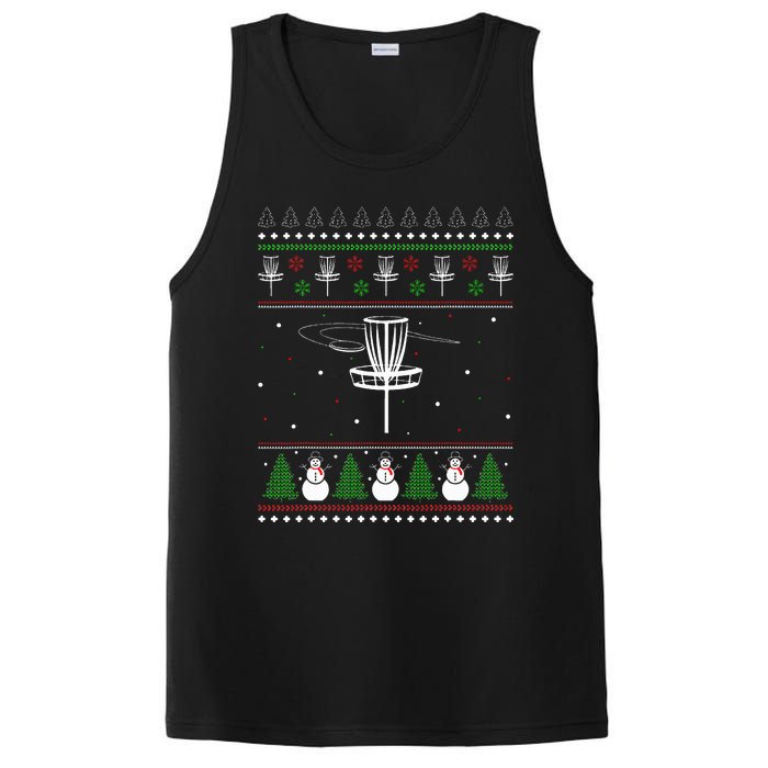 Disc Golf Ugly Christmas Sweater Pajama Gifts PosiCharge Competitor Tank