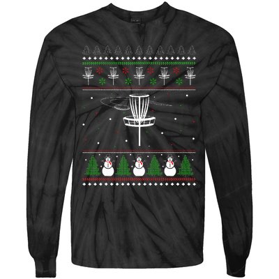 Disc Golf Ugly Christmas Sweater Pajama Gifts Tie-Dye Long Sleeve Shirt