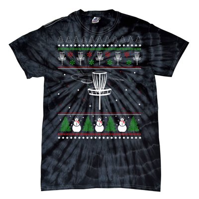 Disc Golf Ugly Christmas Sweater Pajama Gifts Tie-Dye T-Shirt