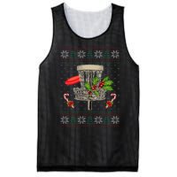 Disc Golf Ugly Christmas Pajama Xmas Funny Mesh Reversible Basketball Jersey Tank