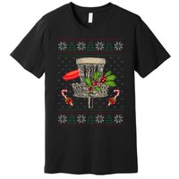 Disc Golf Ugly Christmas Pajama Xmas Funny Premium T-Shirt