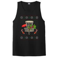 Disc Golf Ugly Christmas Pajama Xmas Funny PosiCharge Competitor Tank