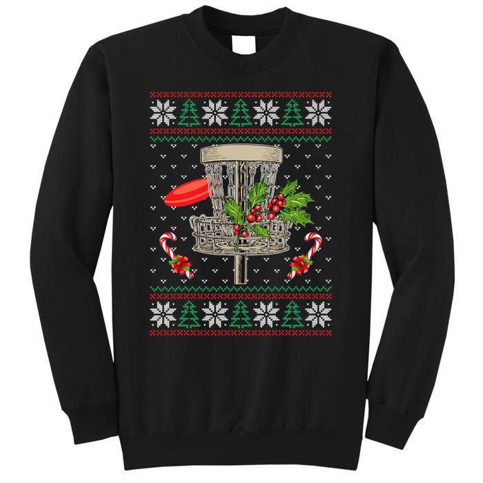 Disc Golf Ugly Christmas Pajama Xmas Funny golf player Sweatshirt