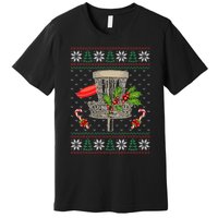 Disc Golf Ugly Christmas Pajama Xmas Funny golf player Premium T-Shirt