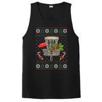 Disc Golf Ugly Christmas Pajama Xmas Funny golf player PosiCharge Competitor Tank