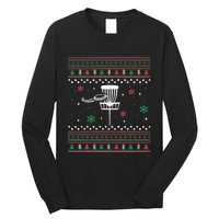 Disc Golf Ugly Christmas Pajama Xmas Gifts for golf Long Sleeve Shirt