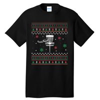 Disc Golf Ugly Christmas Pajama Xmas Gifts for golf Tall T-Shirt