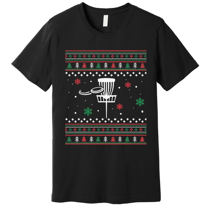 Disc Golf Ugly Christmas Pajama Xmas Gifts for golf Premium T-Shirt