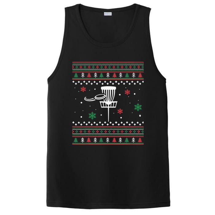 Disc Golf Ugly Christmas Pajama Xmas Gifts for golf PosiCharge Competitor Tank