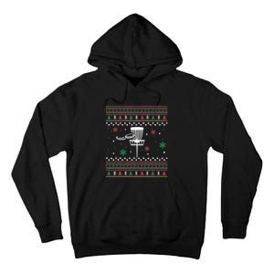 Disc Golf Ugly Christmas Pajama Xmas Gifts for golf Tall Hoodie