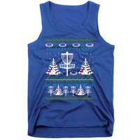 Disc Golf Ugly Christmas Gift Game Holiday Xmas Gift Tank Top