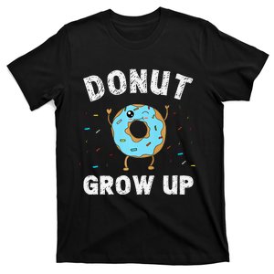 Donut Grow Up Birthday Party Blue Donut Outfit T-Shirt