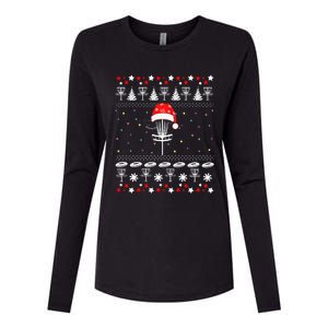 Disc Golf Ugly Christmas Sweater Pajama Womens Cotton Relaxed Long Sleeve T-Shirt