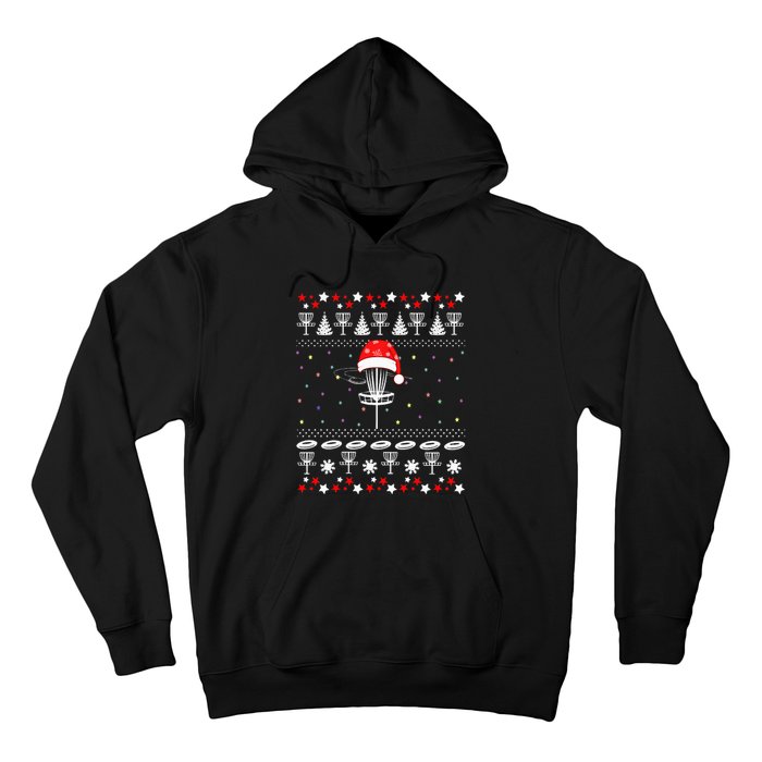 Disc Golf Ugly Christmas Sweater Pajama Hoodie