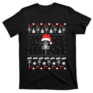 Disc Golf Ugly Christmas Sweater Pajama T-Shirt