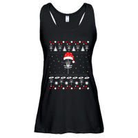 Disc Golf Ugly Christmas Sweater Pajama Ladies Essential Flowy Tank