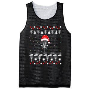 Disc Golf Ugly Christmas Sweater Pajama Mesh Reversible Basketball Jersey Tank