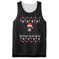 Disc Golf Ugly Christmas Sweater Pajama Mesh Reversible Basketball Jersey Tank