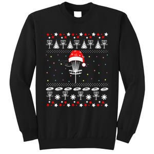 Disc Golf Ugly Christmas Sweater Pajama Tall Sweatshirt