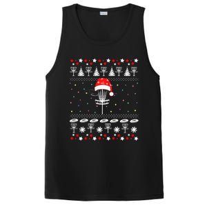 Disc Golf Ugly Christmas Sweater Pajama PosiCharge Competitor Tank