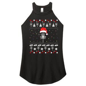 Disc Golf Ugly Christmas Sweater Pajama Women's Perfect Tri Rocker Tank