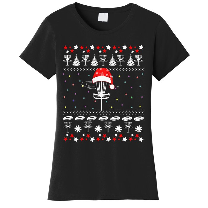 Disc Golf Ugly Christmas Sweater Pajama Women's T-Shirt