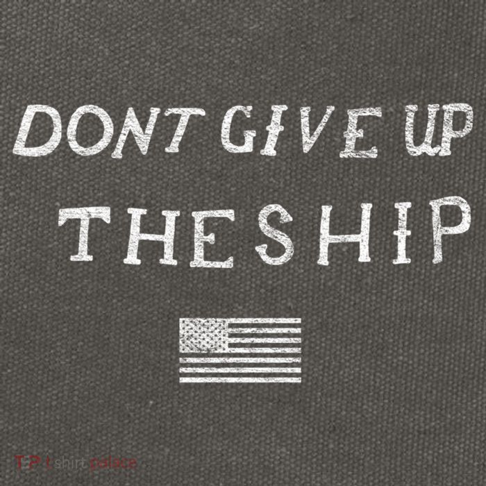 Dont Give Up The Ship Us Flag DonT Patriot Independence Gift Cotton Canvas Backpack