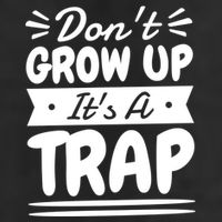Don't Grow Up It's A Trap Sarcastic Adulting Saying Gift 11oz C Handle Ceramic Mug