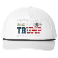 Dad Grandpa Veterans For Trump 2024 Snapback Five-Panel Rope Hat