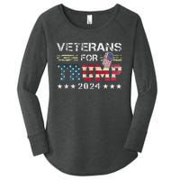 Dad Grandpa Veterans For Trump 2024 Women's Perfect Tri Tunic Long Sleeve Shirt