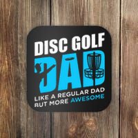 Disc Golf Vintage Funny Disc Golfing Dad Lover Player Gift Coaster