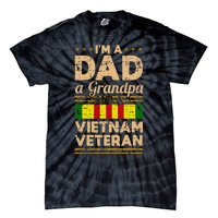 Dad Grandpa Vietnam Veteran Vintage Gift Tie-Dye T-Shirt