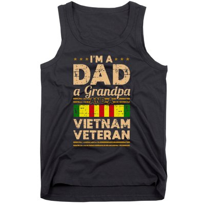 Dad Grandpa Vietnam Veteran Vintage Gift Tank Top